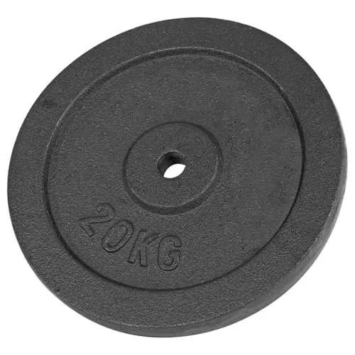 Hantelscheibe aus Gusseisen, 20 kg, Bohrung ø 3 cm