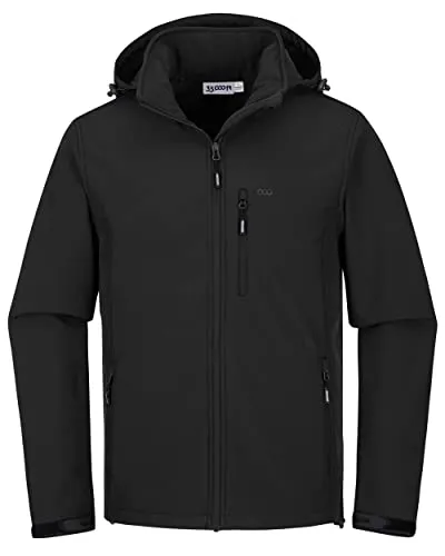33,000ft Softshelljacke für Herren - Wasserdicht und Winddicht - Outdoor Softshelljacke für Herren, ideal für kaltes Wetter mit Fleece-Futter, wasserabweisend und vielseitig mit vielen Taschen für alle Abenteuer.