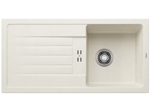 BLANCO FAVUM 45 S | Granitspüle aus SILGRANIT softweiß in weiß von BLANCO