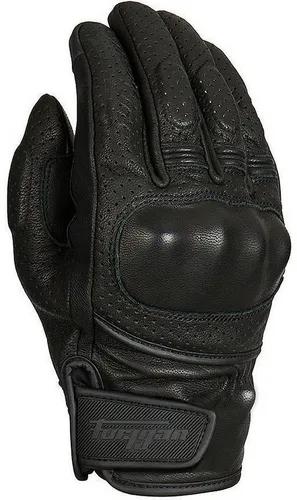 Furygan LR Jet D3O Vented Motorradhandschuhe - Schwarz - M - Belüftete Motorradhandschuhe aus 100% Ziegenleder mit D3O® Mittelhandprotektoren für optimalen Schutz und Luftzirkulation, ideal für heiße Sommertage.