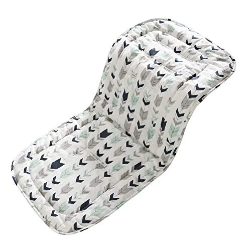 Baby Sitzauflage für Kinderwagen,Baby Sitzeinlage aus 100% Baumwolle Weiche und Reversible Autositz Kinderwagenauflage für Babyschale Buggy