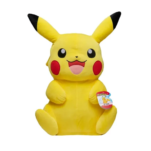 Pokemon Plüschtier Pikachu, 60 cm - Stofftier in großer 60 cm Größe, perfekt zum Kuscheln und Spielen für Pokémon-Fans jeden Alters.
