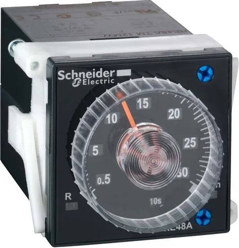 Zelio Time Zeitrelais 24/240V AC/DC – Flexibles Zeitmanagement - Relais mit einstellbarem Zeitraum von 0,02s bis 300h und 2C/O-Kontakt für vielseitige Anwendungen in der Automatisierung.