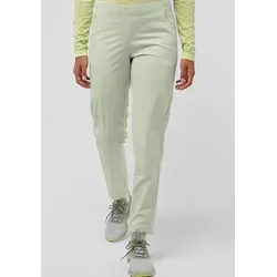 Jack Wolfskin Softshellhose PRELIGHT PRO PANT W - Atmungsaktive Wanderhose in grün M (38/40) - Wanderhosen aus 100% recyceltem Polyester, atmungsaktiv, wasser- und windabweisend, ideal für Outdoor-Abenteuer.