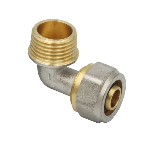 PipeTec Deutschland Gewindefitting Schraubfitting Winkel Bogen 16x2 mm 90° 1/2 Zoll AG Verbundrohr