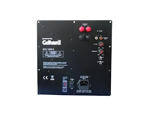 Gelhard GXV1000S Aktiv Subwoofer Einbau Modul - 1000WATT MAX - AV-Receiver & Verstärker, leistungsstarker Subwoofer mit 500W RMS, ideal für beeindruckenden Bass in Ihrem Soundsystem.