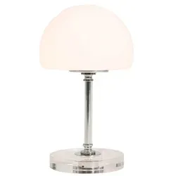 Steinhauer Tischlampe Ancilla - Chrom & Glas, dimmbar - Schreibtischlampe mit modernem Design, ausgestattet mit Touch-Dimmer für individuelle Lichtintensität. Ideal für Wohnzimmer, Schlafzimmer oder Büro.
