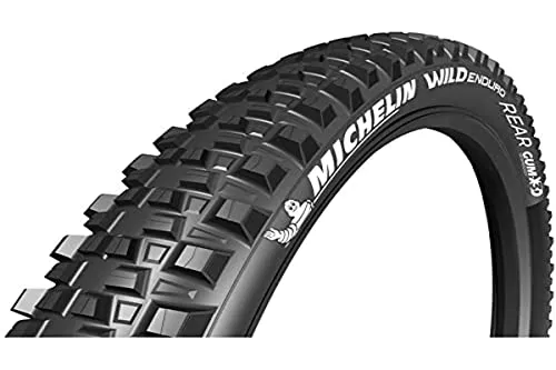 Michelin Wild Enduro Rear Fahrradreifen 27.5 – Faltbar, Schwarz - Enduro Hinterradreifen für trockene, feste Untergründe mit exzellenten Rolleigenschaften. Hochwertige Materialien von der renommierten Marke Michelin.