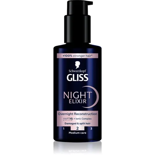 Schwarzkopf Gliss Night Elixir abspülfreise Elixier für trockene Haarspitzen 100 ml