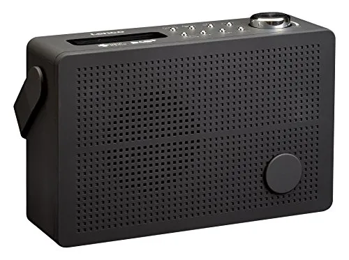 Lenco PDR-030 Tragbares DAB + Digitalradio - Tragbares DAB Radio mit Akku, RDS-Anzeige und Radiowecker-Funktion. Ideal für unterwegs und als Baustellenradio geeignet.