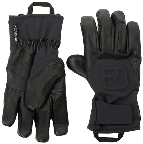 ORTOVOX Herren Handschuhe ALPINE PRO GLOVE - Skihandschuhe für Hochtouren, wind- und wasserdicht mit robuster Ziegenleder-Handinnenfläche für optimalen Grip und Atmungsaktivität dank Sympatex Membran.