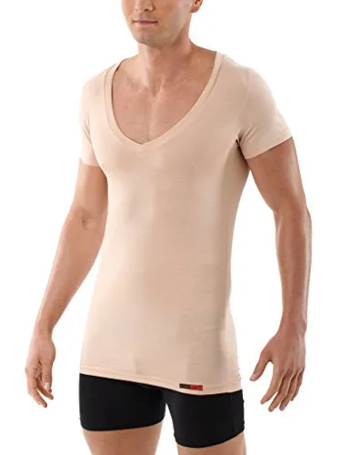 ALBERT KREUZ Deep-V-Unterhemd Business Herrenunterhemd aus Micromodal Light - Atmungsaktives Herrenunterhemd mit extra-tiefem V-Ausschnitt aus hochwertigem Micromodal Light. Ideal für Business-Outfits – bleibt unsichtbar unter feinen Hemden. Slimfit-Schnitt für perfekten Sitz.