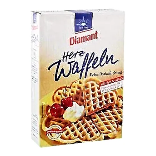 Diamant Herz Waffeln Backmischung 500g