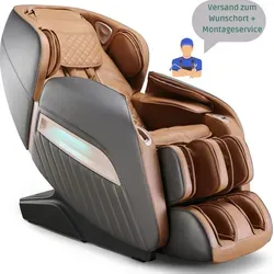 NAIPO MGC-A350BR Massagesessel - Shiatsu Massagestuhl mit Heizung und 3D-Sound - Erleben Sie entspannende Ganzkörpermassagen mit dem NAIPO MGC-A350BR. Dieser Massagesessel bietet eine anpassbare Massageerfahrung und integrierte Bluetooth-Lautsprecher für Musikgenuss. Ideal für Zuhause und Büro.