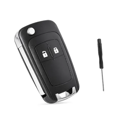 Flip Folding Remote Auto Schlüsselanhänger Hülle Gehäuse Shell für OPEL Vauxhall Zafira Astra Insignia für Chevrolet Camaro Cruze Equinox Sonic Terrain 2Taste HU100 Blade