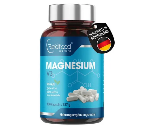Redfood Magnesium V3 Kapseln Kapseln, 1 er 180,00 St., 187 g