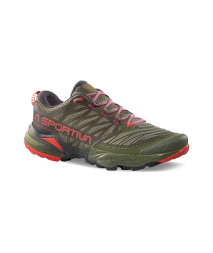 La Sportiva Trail-Laufschuhe Akasha II dunkelgrün/rot Herren, Größe Euro (US): 43,5