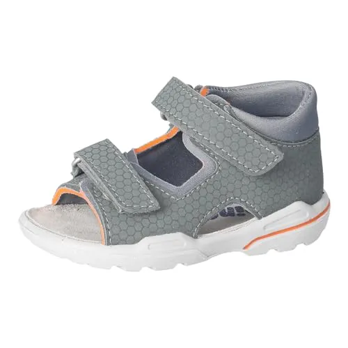 RICOSTA Jungen Sandalen TITU, Baby und Kleinkinder Lauflernschuhe, Weite: Mittel, waschbar, Freizeitschuhe, offene Schuhe, Salbei/grau (570), 21 EU