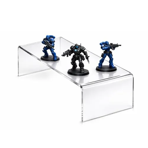 ogoPLUS Dekobrücke 200 x 70 x 50 mm, 3 mm Acrylglas, U-Ständer, Schaufenster Warenträger, Dekoration