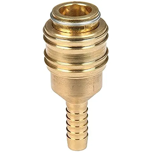 Original Einhell Schnellkupplung 9 mm (Kompressor-Zubehör, 9 mm Durchmesser, aus robustem Messing, für Druckluftschläuche)