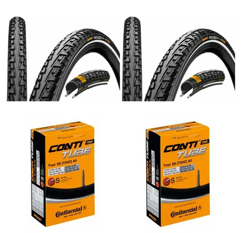 CONTINENTAL Fahrradreifen Conti RideTour 28x1.75 + 2 Conti Schläuche SV 42 - 2 x Continental Conti RideTour 28x1.75