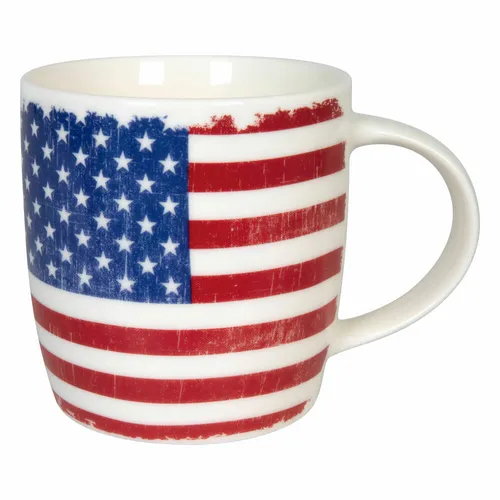 Könitz Becher Vintage Flag USA, Tasse, Kaffeebecher, New Bone China, Bunt 350 ml