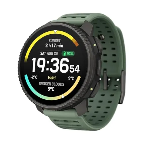 SUUNTO Vertical 2 Abenteuer-Uhr - Aktivitätstracker mit Dual-Frequenz GPS, 115+ Sportmodi und 40 Tagen Akkulaufzeit – ideal für anspruchsvolle Outdoor-Abenteuer und präzises Training in jedem Gelände.