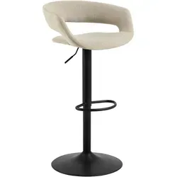 Actona Barhocker Grace 0000107090 - Barmöbel mit modernem Design in Sand und Schwarz, ergonomisch geformte Sitzfläche für optimalen Komfort und zeitlose Eleganz für jeden Wohnstil.