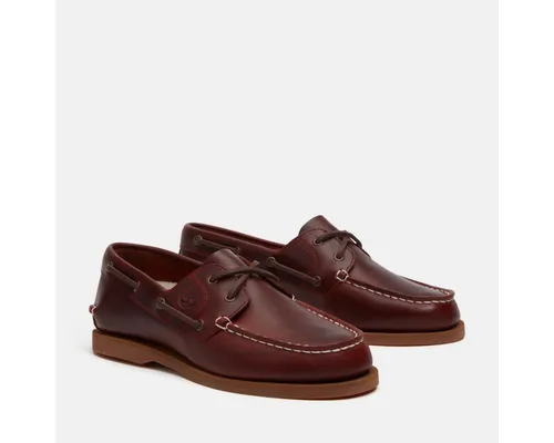Timberland Classic Boat Shoe, Gr. 36, bur f grain - Halbschuhe aus hochwertigem Leder mit rutschfester Gummi-Laufsohle, perfekt für sportliche Freizeit-Outfits und anpassbare Passform durch Schnürung.