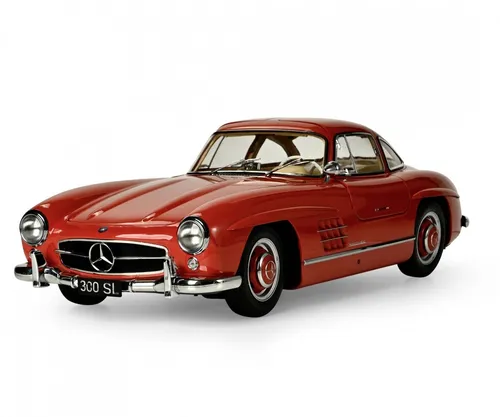 1:8 IXO Mercedes 300 SL Rot - Hochwertiges Modell - Autos, LKW & Busse - Hochwertiges Die Cast Modell im Maßstab 1:8, ideal für Sammler und Liebhaber des klassischen Mercedes 300 SL in strahlendem Rot.
