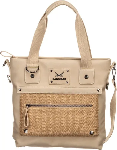 Sansibar Handtasche Shopper - Stylische Handtasche für Damen mit geräumigem Hauptfach, verstellbarem Schulterriemen und robustem Design – ideal für den Alltag.