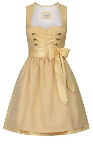 Nübler Midi Dirndl Gundula in Gelb, Größe:38 in gelb von Nübler