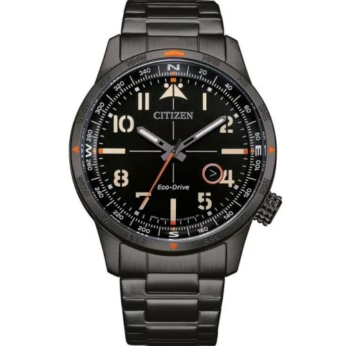 CITIZEN Eco-Drive BM7555-83E Herrenuhr, Solar, Wasserdicht, Kompass