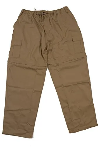 Abraxas Zipp-Off-Hose in Übergröße, Sand, Größe: 6XL - Wanderhosen für jeden Outdoor-Abenteuer, mit praktischen Reißverschlüssen für schnelle Umwandlung in Shorts und optimalem Tragekomfort.