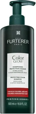 Rene Furterer Color Glow Protecting Color Shampoo 500 ml - Sulfatfreies Shampoo für coloriertes und meliertes Haar, schützt die Farbe bis zu 10 Wochen und sorgt für strahlenden Glanz und Geschmeidigkeit.