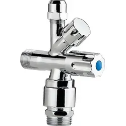 Kombi-Eckventil 1/2'' x 3/8'' x 3/4''