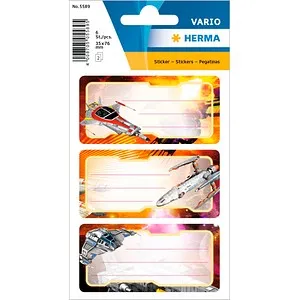 HERMA Schuletiketten 5589 Raumschiff, 6 Etiketten (4008705055895)