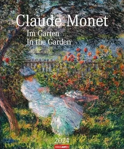Claude Monet - Im Garten. Kalender 2024 mit den schönsten Gartenbildern des Impressionisten aus den Museen der Welt. Wandkalender 2024 Großformat für Kunstliebhaber. 46x55 cm: Im Garten