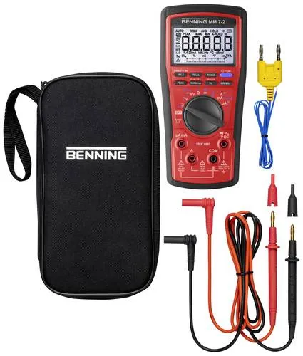 Benning MM 7-2 Hand-Multimeter digital - TRUE RMS, ergonomisches 2K-Gehäuse, ideal für Elektrohandwerk und Industrie