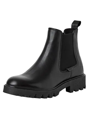 TAMARIS Chelseaboots für Damen, Gr. 36, schwarz aus Leder - Wanderschuhe, klassische Chelseaboots von Tamaris mit gepolsterter Innensohle und Dämpfungstechnologie für maximalen Komfort bei jedem Schritt.