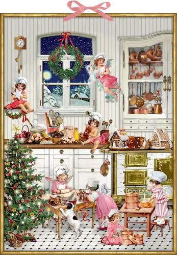 Zettel-Adventskalender | Nostalgische Weihnachtsbäckerei von Barbara Behr - Kalender mit 24 Rezepten für eine süße Advents- und Weihnachtszeit, ideal für Backliebhaber und Nostalgiker.