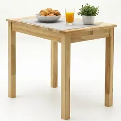 bv-vertrieb Esstisch Kernbuche massiv – Stabiler Küchentisch 70x50 cm - Robuster Esstisch aus massiver Kernbuche mit geölter Oberfläche. Ideal für gemütliche Essensrunden. Einfacher Selbstaufbau mit Anleitung. Stabilität durch starke Tischbeine.