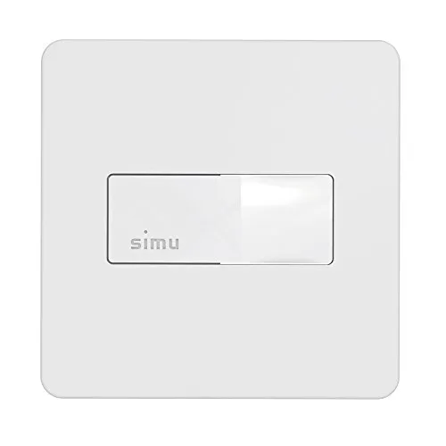 SIMU Funk Hz Wandsender 1 Kanal - Funk-Wandsender für sequentielle Steuerung, kompatibel mit RTS Motoren, ideal für komfortable und flexible Bedienung von Rollläden und Jalousien.