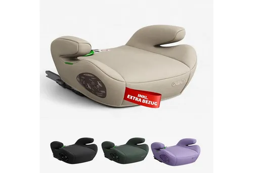 OWEN Sitzerhöhung Auto mit ISOFIX | Ergonomischer Kindersitz für 15–36 kg | ECE R129 geprüft | Leicht & komfortabel – beige