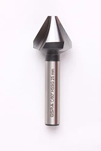 GSR-Profi Kegel - und Entgratsenker und Entratsenker HSS DIN 335 8,0 mm mit 3 Schneiden und 60° Senkwinkel; Senker: Entgrater