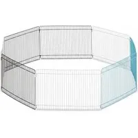 Relaxdays Freilaufgehege Kleintiere Stahl Bunt 90 cm 1,4 kg