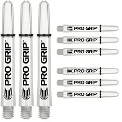Target Pro Grip Shafts (9er Pack) - Weiß - 44,5 mm/intermediate plus