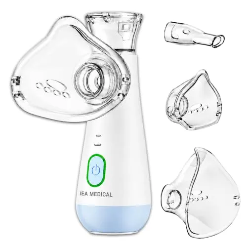 IEA Medical Inhalationsgerät blau für Erwachsene & Kinder – leise & mobil