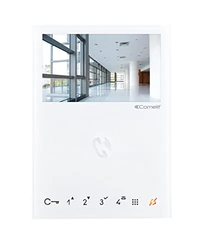 Comelit Group Innenstation Video 6722W Mini HF Weiss VIP Innenstation für Türkommunikation 8023903282412