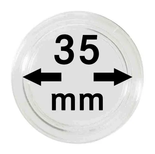 100-Münzkapseln-35-mm-Münzenkapseln-2251035-Lindner-Glasklar